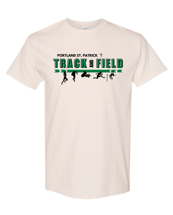 Custom Apparel - Screen Printing - St. Patrick Track & Field - Unisex Heavy Cotton T-Shirt - St. Patrick Track & Field - 17323
