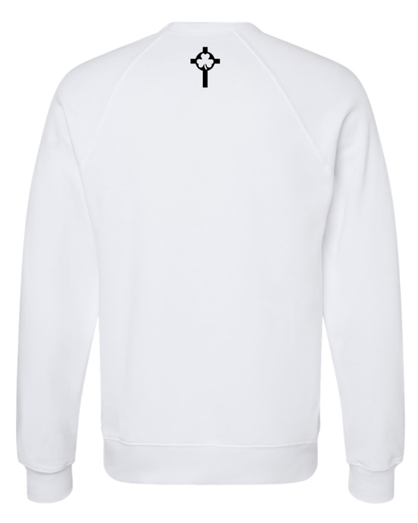 Custom Printed Apparel | St. Patrick Volleyball - Unisex Fleece Crewneck Sweatshirt *Black / White* - St. Pat's Volleyball 25 - 17999