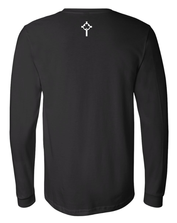 Custom Printed Apparel | St. Patrick Volleyball - Unisex Long Sleeve Tee *Black / White* - St. Pat's Volleyball 25 - 17999