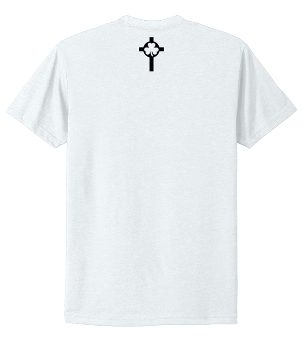 Custom Printed Apparel | St. Patrick Volleyball - Unisex T-Shirt *White / Black* - St. Pat's Volleyball 25 - 17999