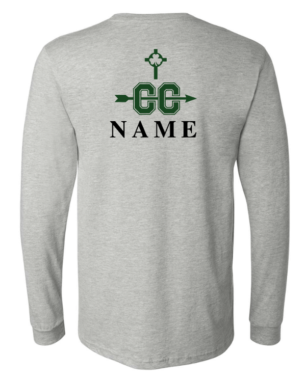Custom Printed Apparel | St. Pat's Cross Country 2025 - Unisex Long Sleeve T-Shirt (Personalization Optional) - St. Pats XC 2025 - 18207