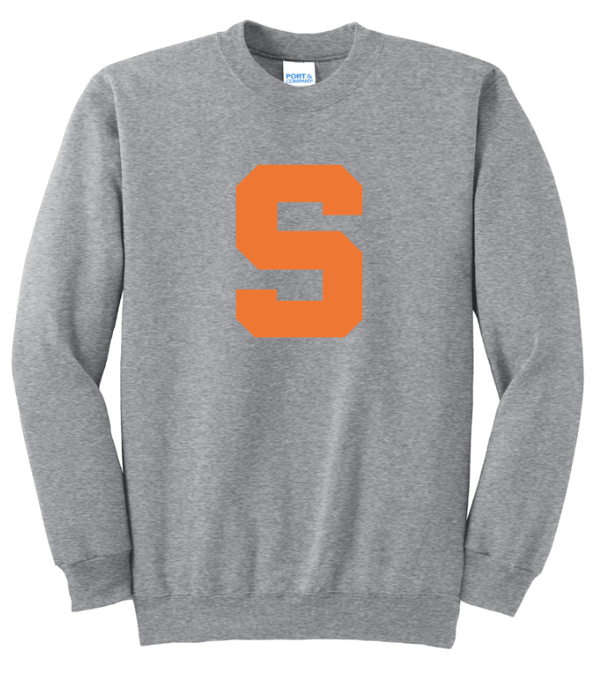Custom Printed Apparel | Stockbridge 2025 - Athletic Heather Adult Fleece Crewneck Sweatshirt - Stockbridge Schools 2025 - 18310