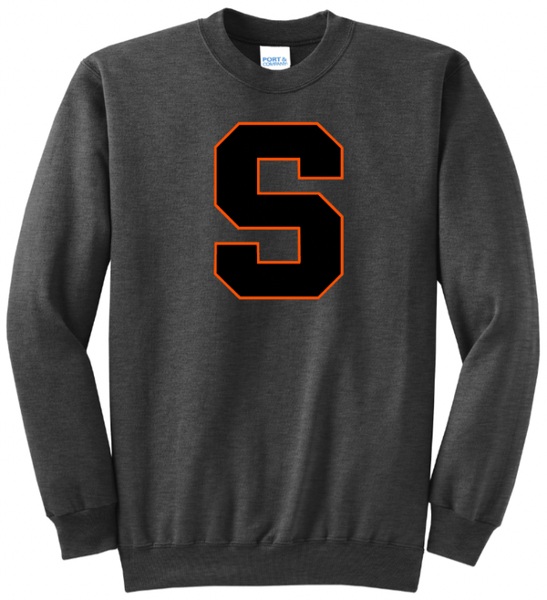 Custom Printed Apparel | Stockbridge Apparel | Adult Unisex Dark Grey Crewneck (On Demand) - Stockbridge Stock Items