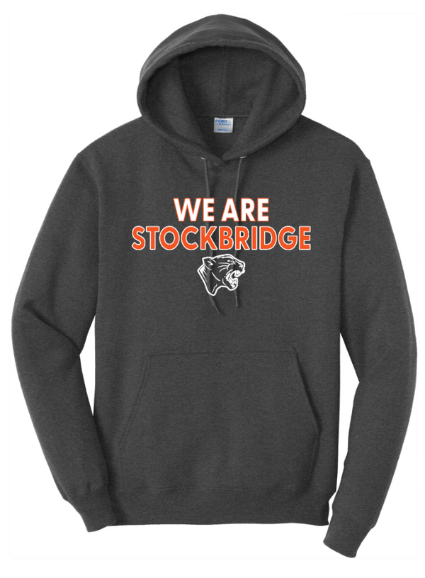 Custom Printed Apparel | Stockbridge Apparel | Adult Unisex Dark Grey Hoodie (On Demand) - Stockbridge Stock Items