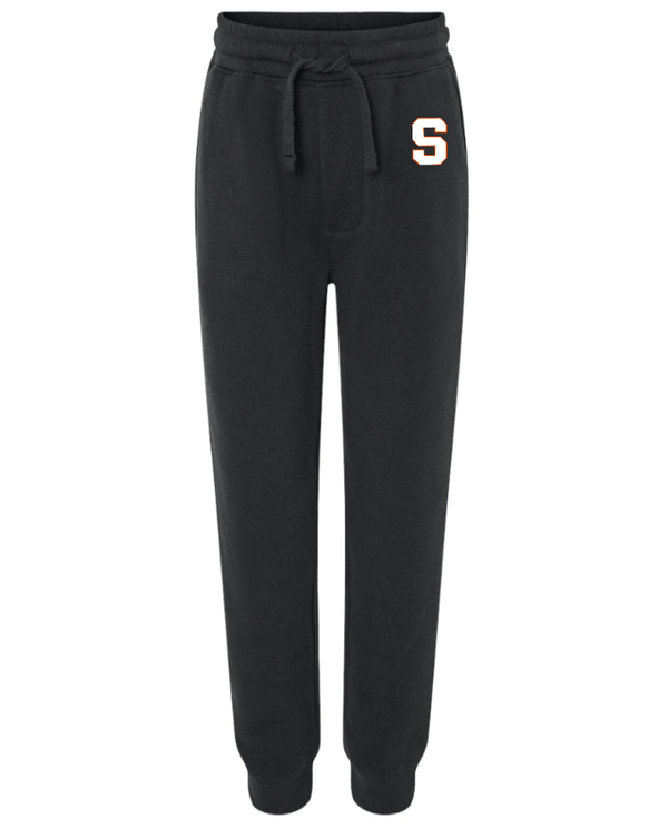 Custom Apparel - Screen Printing - Stockbridge School - Youth Lightweight Sweatpants Black - Stockbridge Stock Items