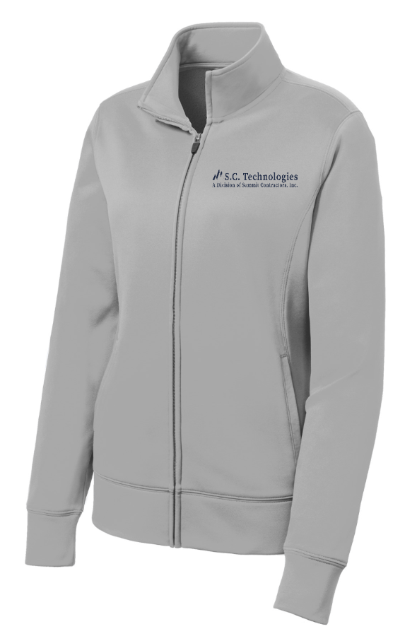 Custom Apparel - Screen Printing - Summit Contractors - Women's Sport - Wick Fleece Full Zip Jacket - Summit Contractors - 16912