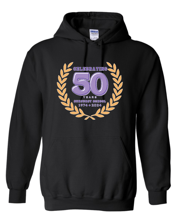 Custom Apparel - Screen Printing - Sunburst Elementary School - 50th Anniversary - Adult Heavy Blend Hooded Sweatshirt - Sunburst Elementary School - 16934