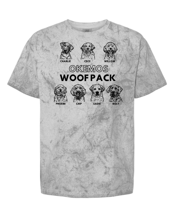 Custom Apparel - Screen Printing - Woof Pack 2024 - Adult Colorblast Heavyweight T-Shirt - 2024 Woof Pack - 16526
