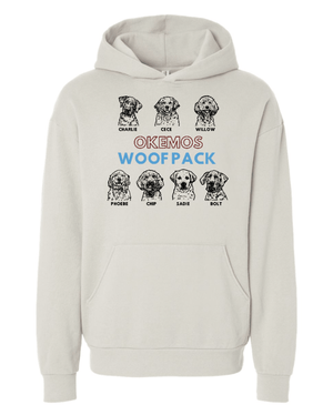 Custom Apparel - Screen Printing - Woof Pack Holidays - Avenue Hooded Sweatshirt - Woof Pack Holidays - 16953
