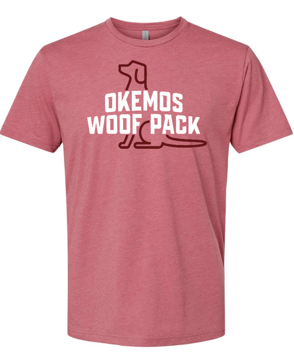 Custom Apparel - Screen Printing - Woof Pack Holidays - Unisex T-Shirt (Pink / Blue) - Woof Pack Holidays - 16953