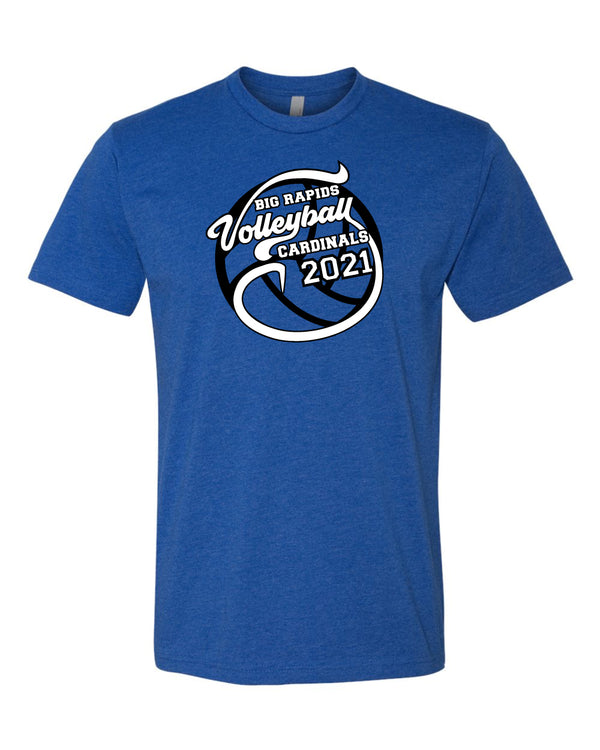 Big Rapids Middle School Volleyball T-shirt (Blue)