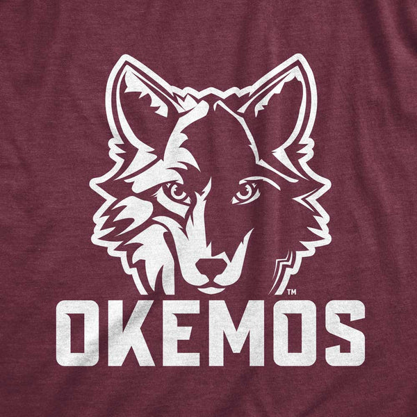 Okemos Wolves Maroon T-Shirt Close Up