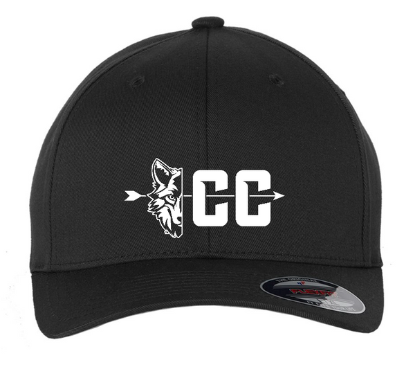 Okemos Cross Country - Black Cap w/White Embroidery