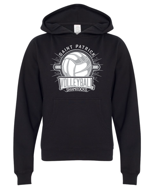 St. Patrick Volleyball 2022 - Black Youth Hoodie