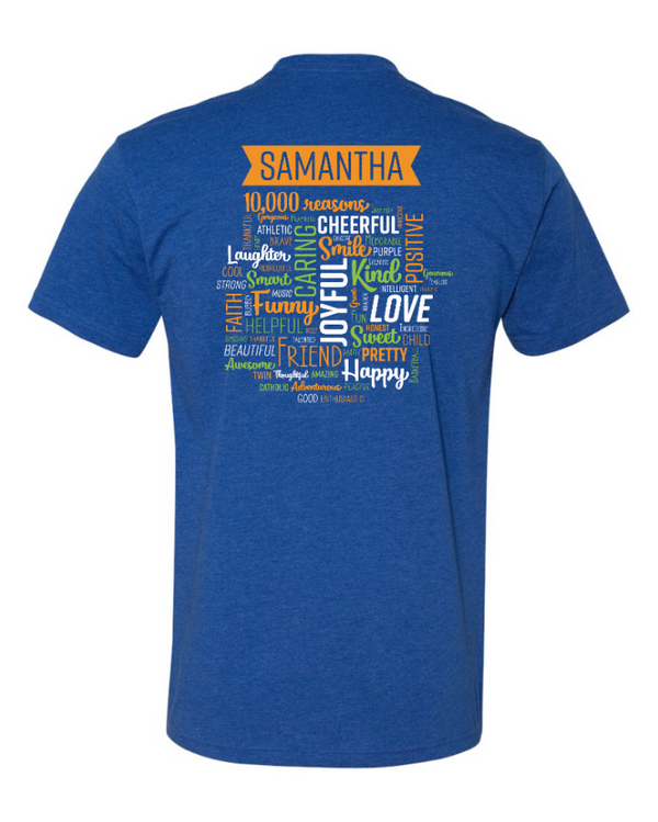 Stay Positive - Adult T-shirt (Blue, Purple, Grey)