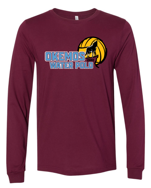 Okemos Boys Water Polo - Maroon Adult Unisex Long Sleeve
