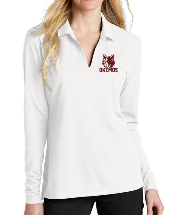 Okemos Wolves - Women's Nike Long Sleeve Polo
