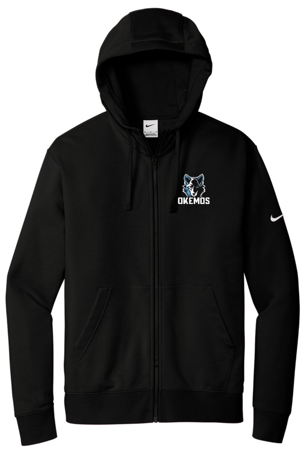 Okemos Staff - Nike Embroidered Zip Up Hoodie