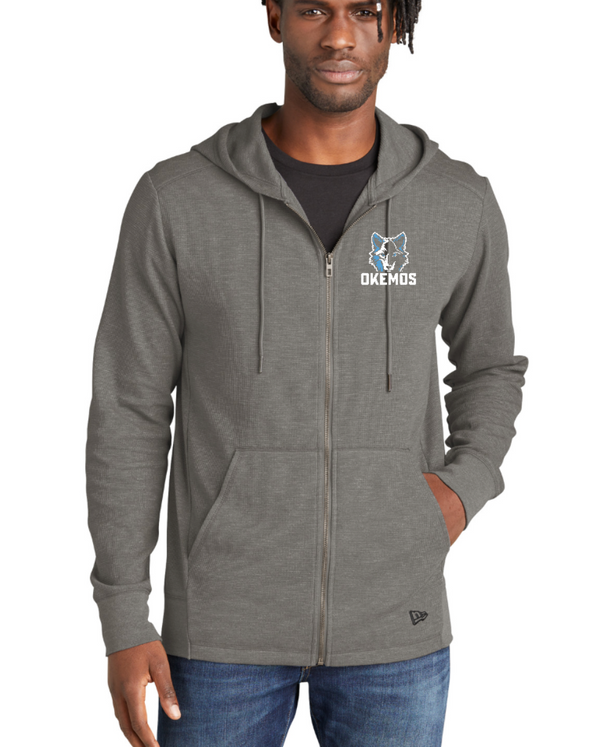 Okemos Staff - New Era - Thermal Full-Zip Hoodie