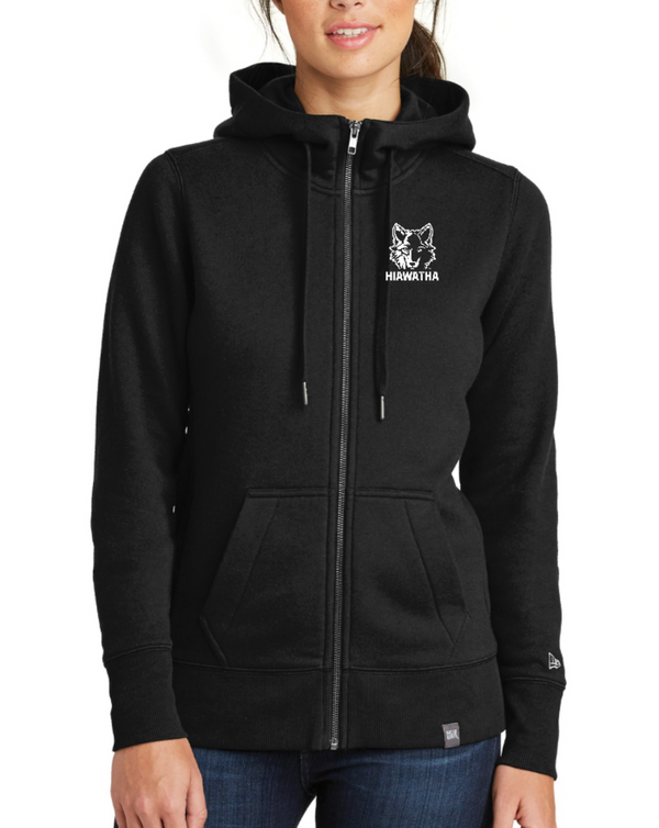 Hiawatha PTO - New Era - Ladies French Terry Full-Zip Hoodie - Embroidered