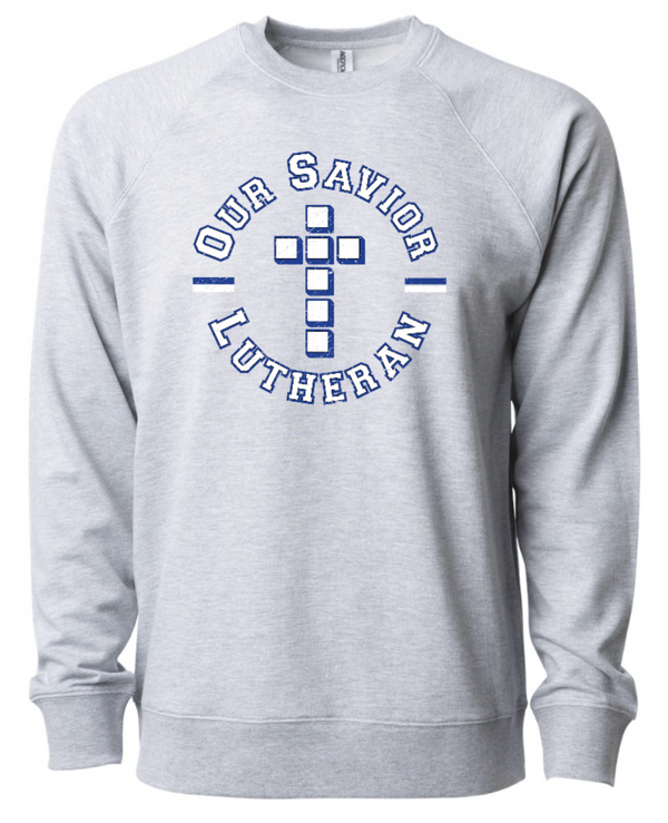 OSL - Unisex Circle Logo Lightweight Crewneck Sweatshirt