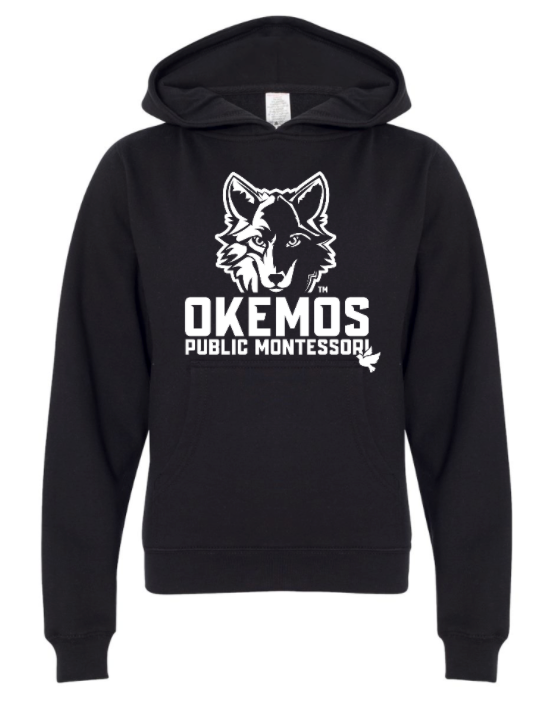 Okemos Montessori - Youth Unisex Hoodie - Black