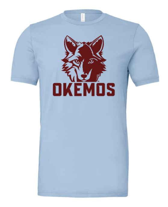 Okemos Montessori - Adult Unisex T-Shirt - Blue