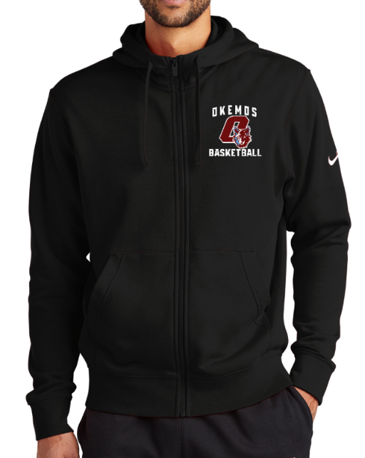 Okemos Basketball - VARSITY ONLY Nike Full-Zip Hoodie