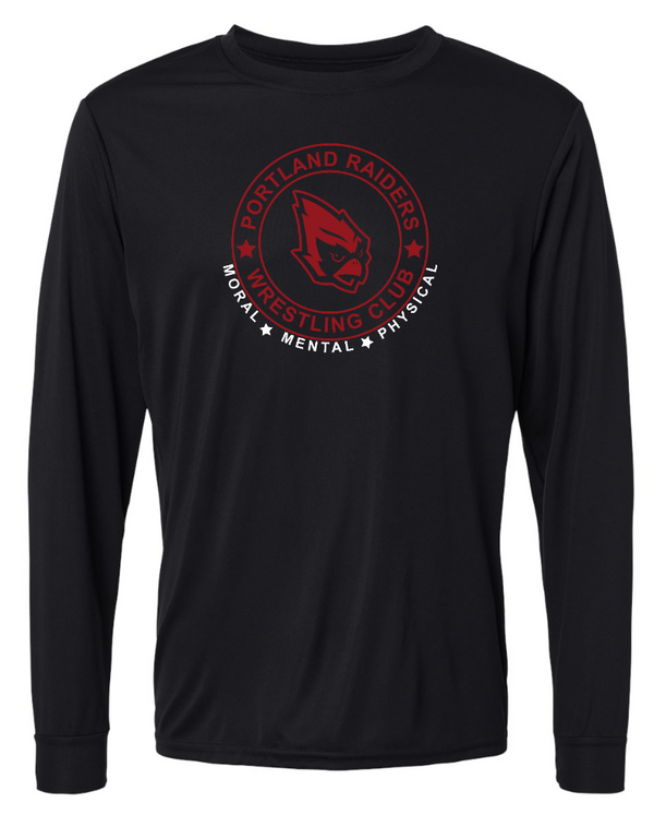 Portland Wrestling Club 2022 - Performance/Wicking Long-Sleeve T-Shirt