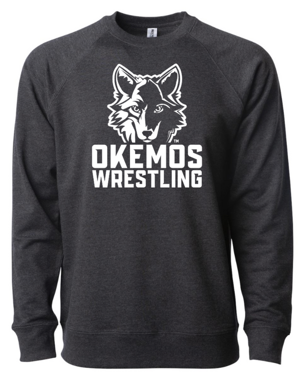Okemos Wrestling - Charcoal Adult Unisex Sweatshirt