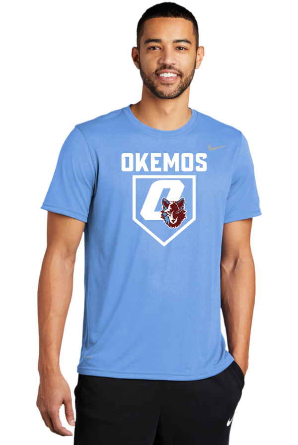 Okemos Baseball- Nike - Legend Tee - Blue