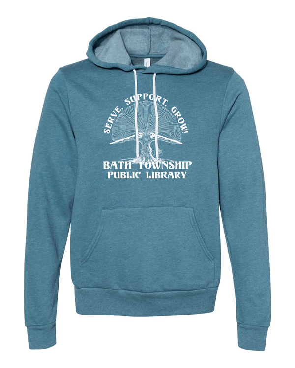 Custom Apparel - Screen Printing - Bath Township Public Library Adult Hoodie - Bath Township Public Library - 2