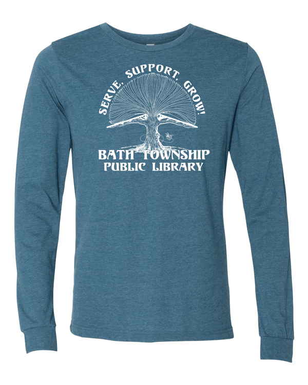 Custom Apparel - Screen Printing - Bath Township Public Library Adult Long Sleeve T-shirt - Bath Township Public Library - 2