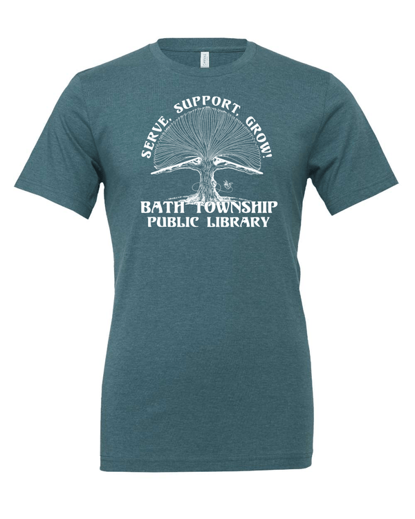 Custom Apparel - Screen Printing - Bath Township Public Library Adult T-shirt - Bath Township Public Library - 2