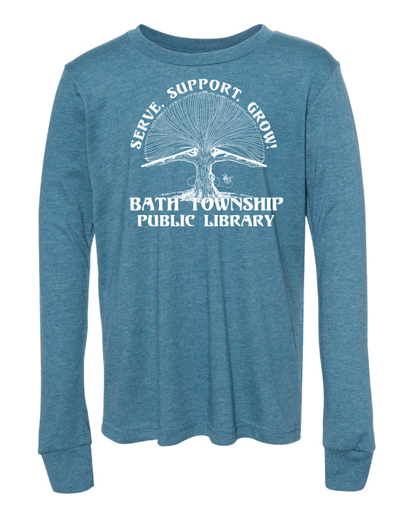 Custom Apparel - Screen Printing - Bath Township Public Library Youth Long Sleeve T-shirt - Bath Township Public Library - 2