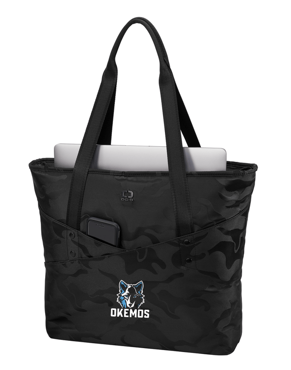 Custom Apparel - Screen Printing - Bennett Woods Elementary - Black Camo Embroidered Tote - Bennett Woods Winter 2022