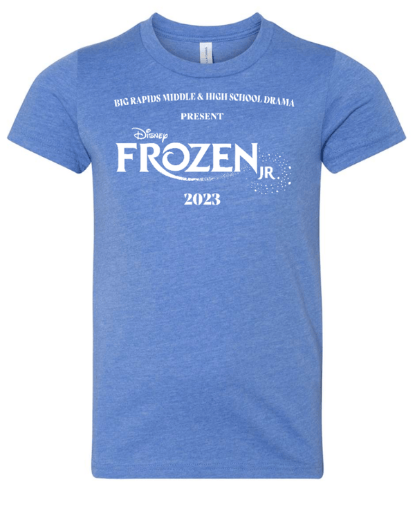 Custom Apparel - Screen Printing - Big Rapids Middle School Frozen JR. – Unisex T-Shirt - BRMS Drama Frozen 2023