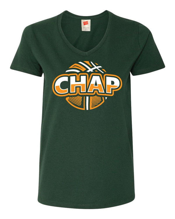 Custom Apparel - Screen Printing - CHAP Vintage Women's V - Neck T-Shirt - V - neck T-shirt - CHAP