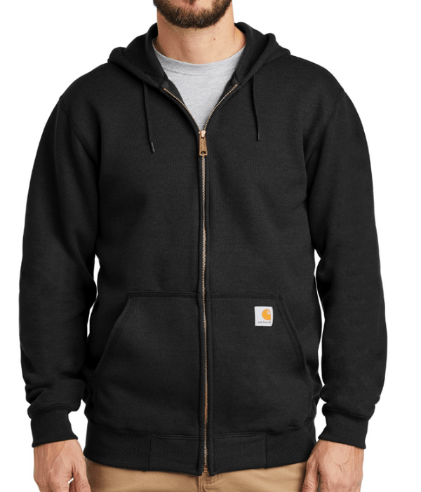 Custom Apparel - Screen Printing - Davis Construction - Carhartt Zippered Sweatshirt - Davis Construction