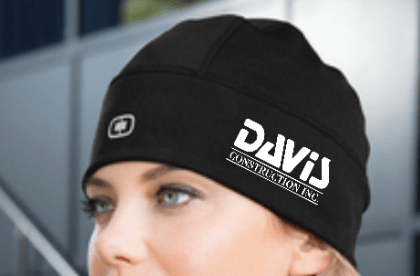 Custom Apparel - Screen Printing - Davis Construction - Hat - Davis Construction