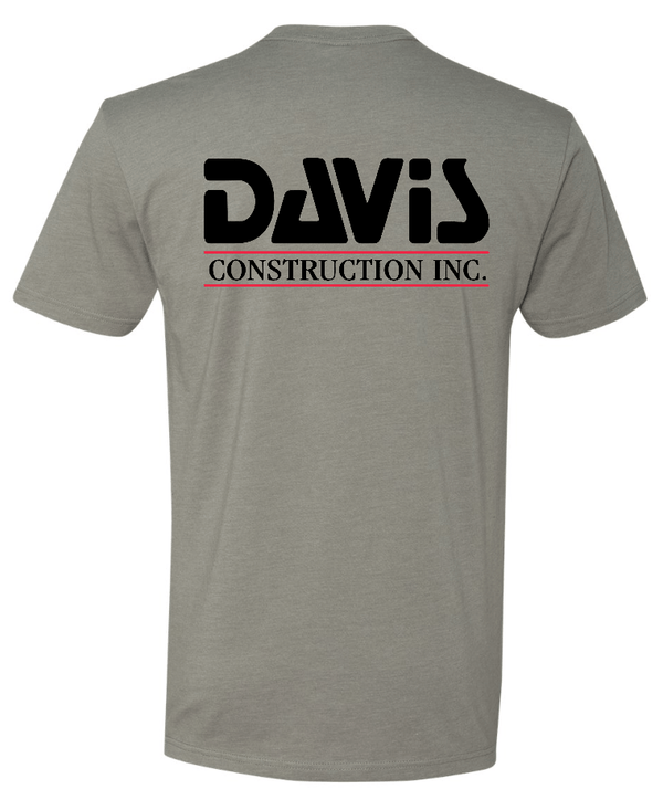 Custom Apparel - Screen Printing - Davis Construction - Unisex T-shirt - Davis Construction