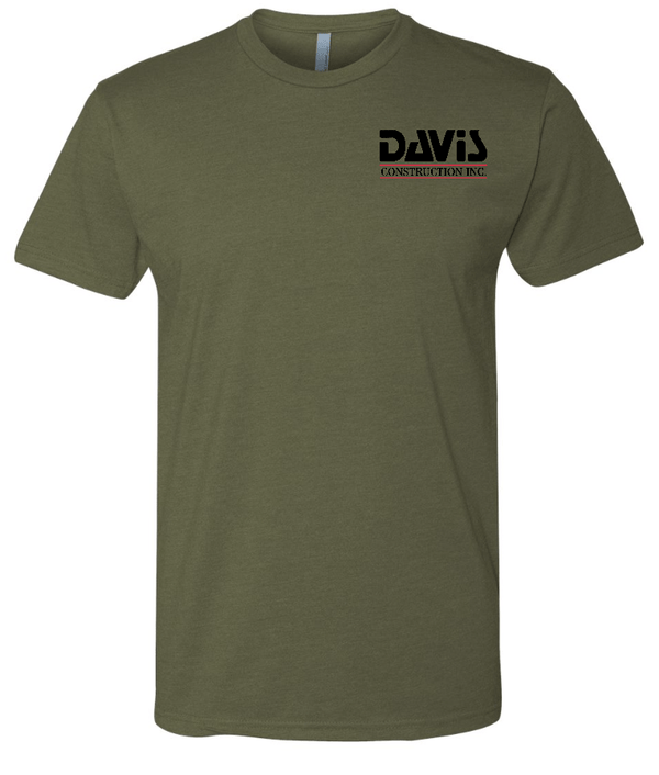 Custom Apparel - Screen Printing - Davis Construction - Unisex T-shirt - Davis Construction