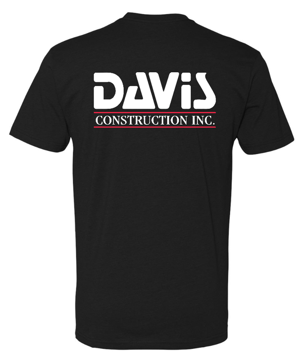 Custom Apparel - Screen Printing - Davis Construction - Unisex T-shirt - Davis Construction