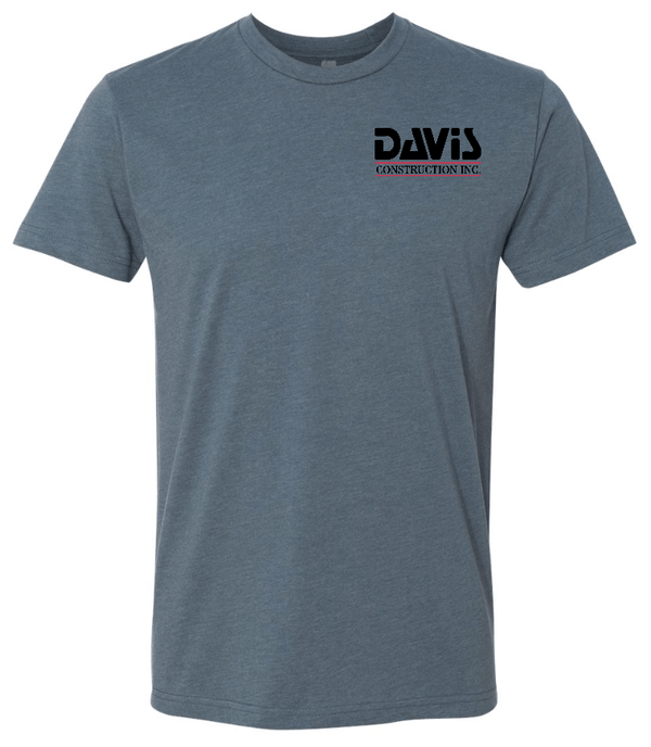 Custom Apparel - Screen Printing - Davis Construction - Unisex T-shirt - Davis Construction