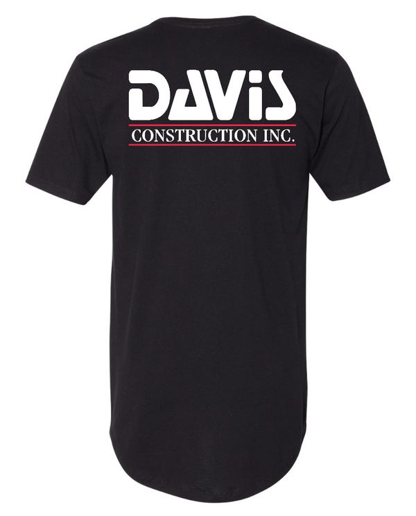 Custom Apparel - Screen Printing - Davis Construction - Unisex T-shirt Tall - Davis Construction