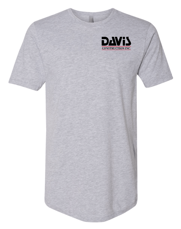 Custom Apparel - Screen Printing - Davis Construction - Unisex T-shirt Tall - Davis Construction