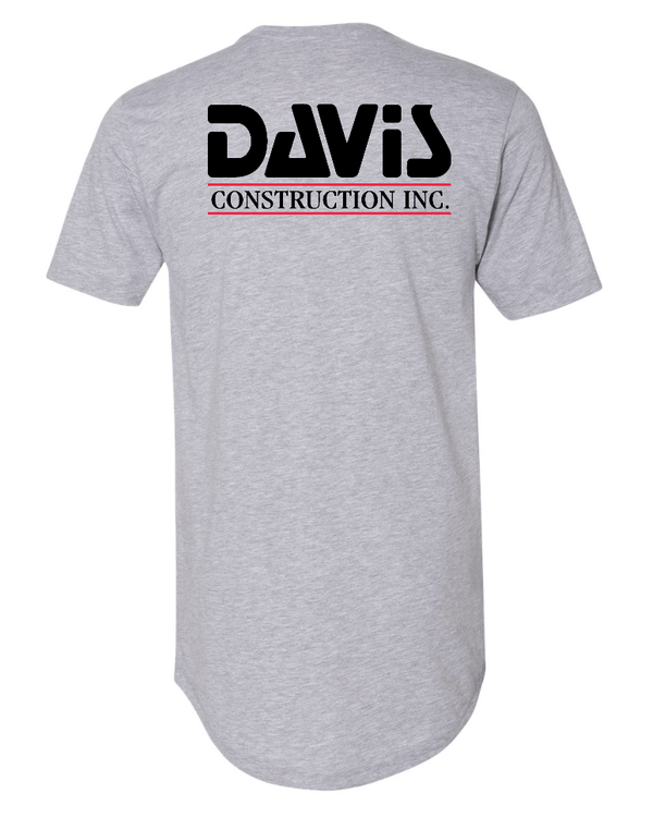 Custom Apparel - Screen Printing - Davis Construction - Unisex T-shirt Tall - Davis Construction