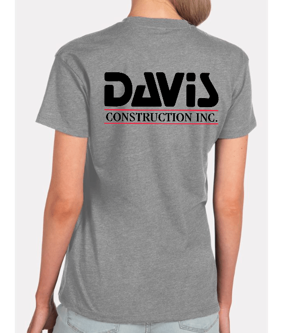 Custom Apparel - Screen Printing - Davis Construction - Women's T-shirt - Davis Construction