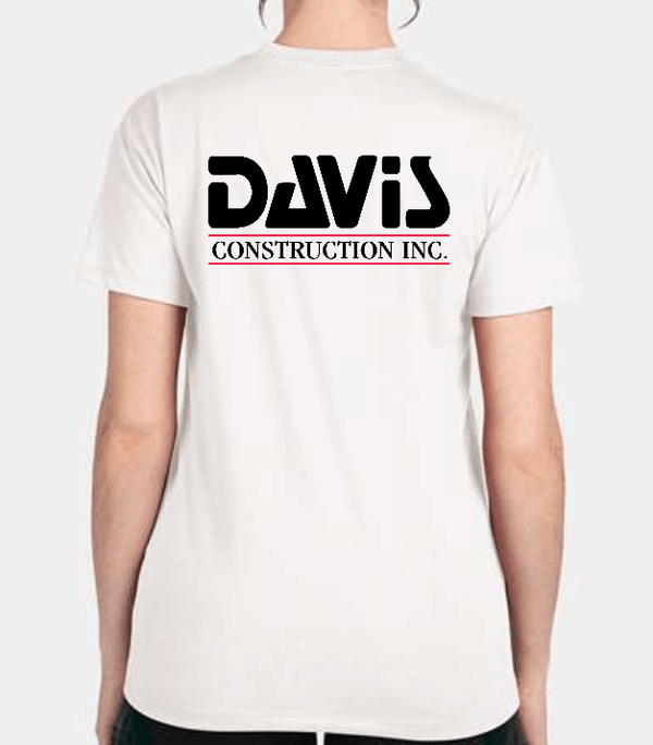 Custom Apparel - Screen Printing - Davis Construction - Women's T-shirt - Davis Construction