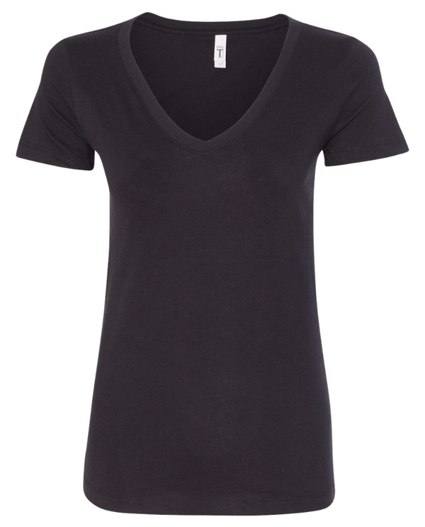 Custom Apparel - Screen Printing - Davis Construction - Women's V - neck T-shirt - Davis Construction